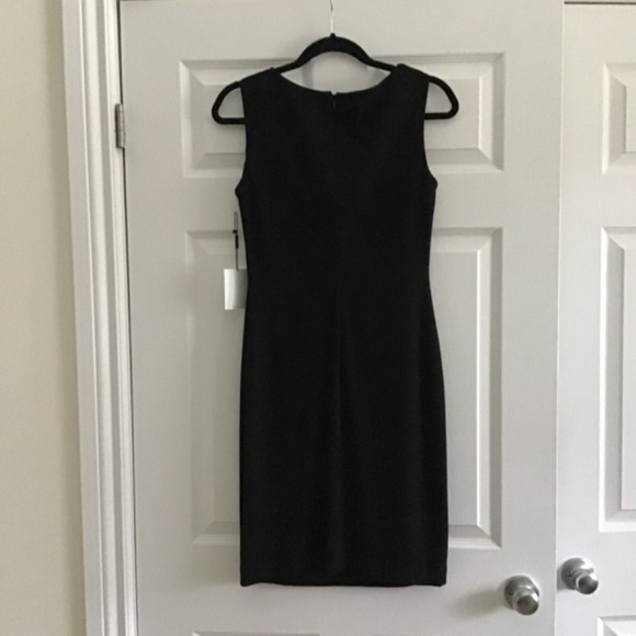 Calvin Klein black dress with white faux pearls in the neckline size 4 - Picture 6 of 6